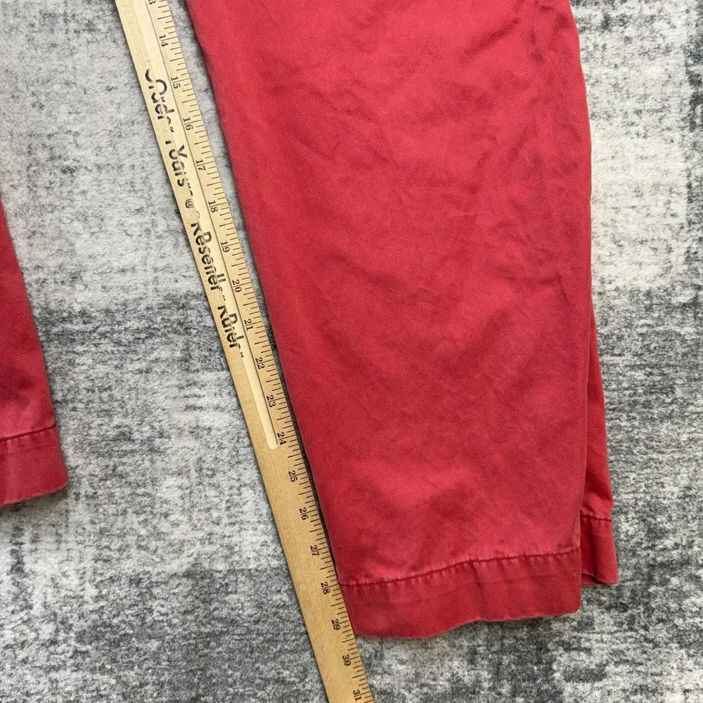 Polo Ralph Lauren Chino Pants Mens 34x30 Salmon Red Classic Pima Cotton Preppy
